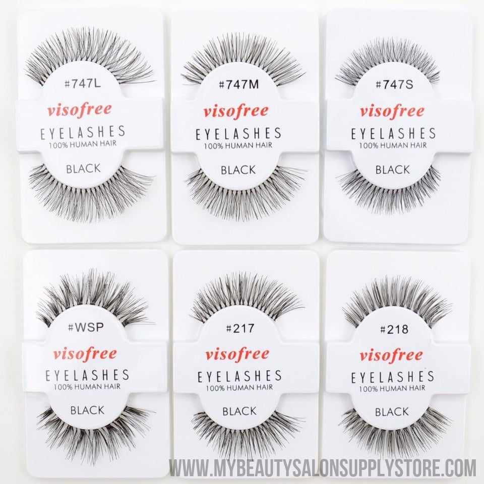 12 pairs visofree eyelashes fur lashes handmade full strip lashes crisscross natural false eyelashes human hair eye lashes