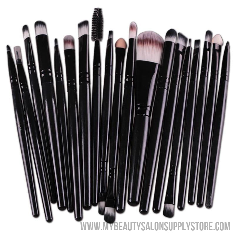 20Pcs Eyebrow Makeup Brushes Face Set Professional Foundation Eyeshadow Powder pincel maquiagem Brush for Makeup Cosmetic Tools