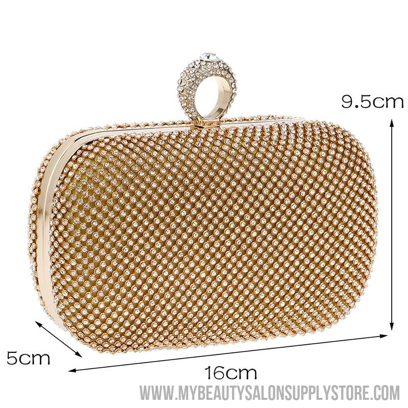 Evening Clutch Bags Diamond-Studded Evening Bag With Chain Shoulder Bag