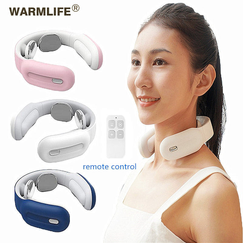 Smart Electric Neck and Shoulder Massager Low Frequency Magnetic Therapy Pulse Pain Relief Tool  Health Care Relaxation