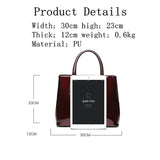 2 in 1Women Leather bags Mirror Shoulder Bags+ card package Fashion Top-Handle Handbags Casual Tote Bags Designer Messenger Bags