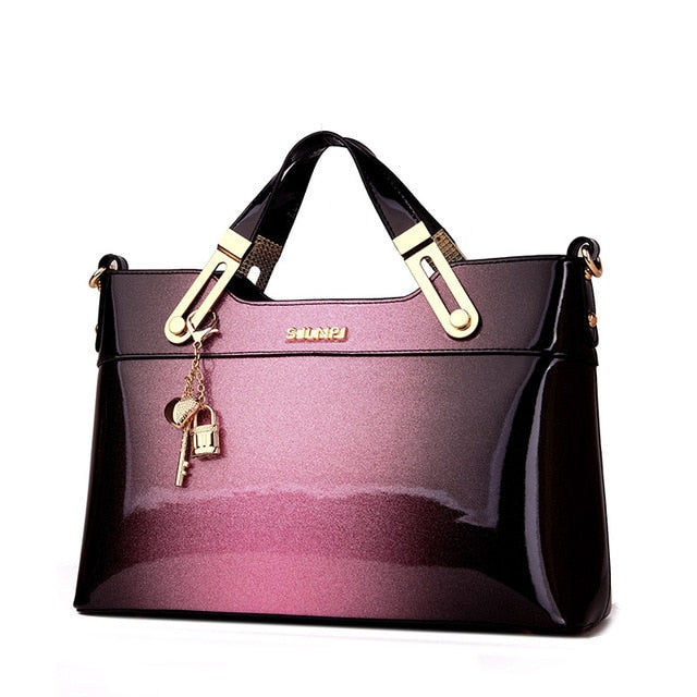 New Luxury Women Patent Leather Handbags Designer Crossbody Bag High Quality Brand Ladies Shoulder Bag